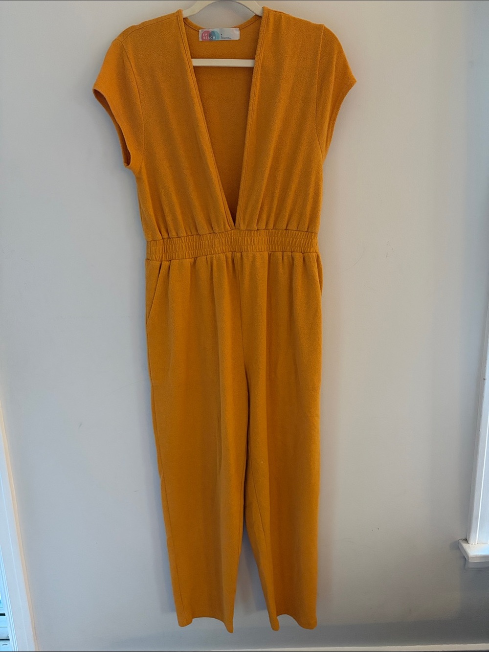 Free People Beach' Mustard Yellow Jumpsuit One-Piece